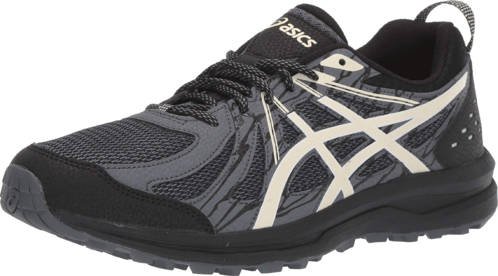 Asics Men's Frequent Trail Running Shoes, Black/Birch, 11